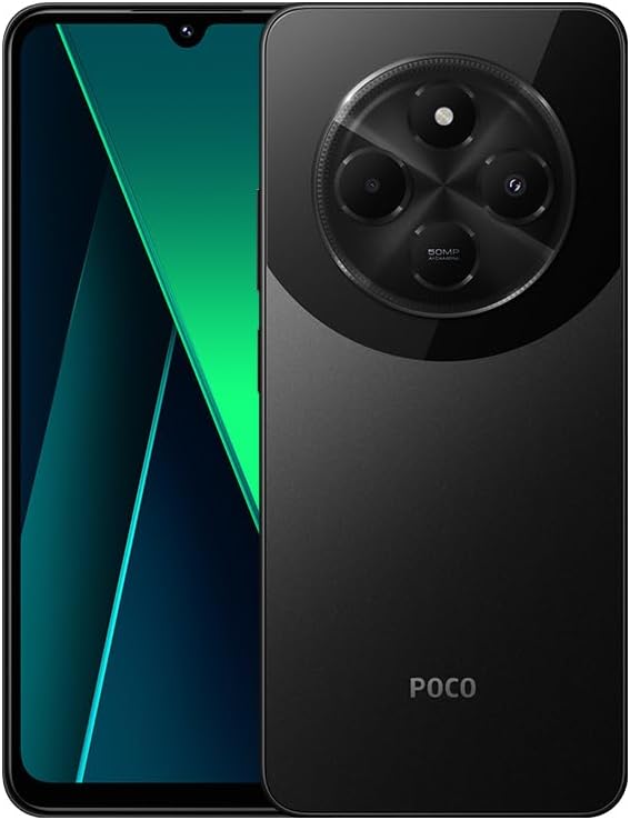 Poco C75 8GB 256GB Black, Android Smartphone, 2.0GHz, 6.88" Display, 50MP AI dual Camera, 5160mAH Ba