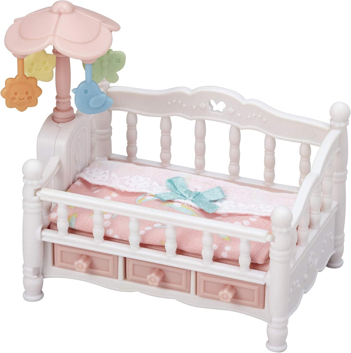 Sylvanian Families L5532 Erstausstattung für Drillinge - Puppenhaus Spielset & 5534 Babybett mit Mob