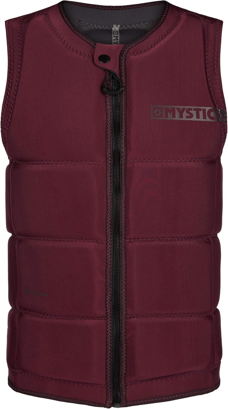 Mystic Watersports - Surf Kitesurf & Windsurfen Herren Star Impact Weste Top Front Zip - Oxblood Red