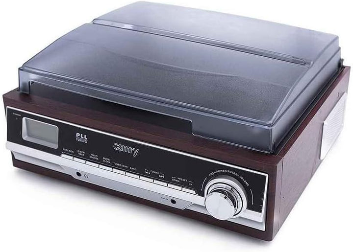 Camry Premium CR1113 Belt-drive audio turntable Black Chrome Wood