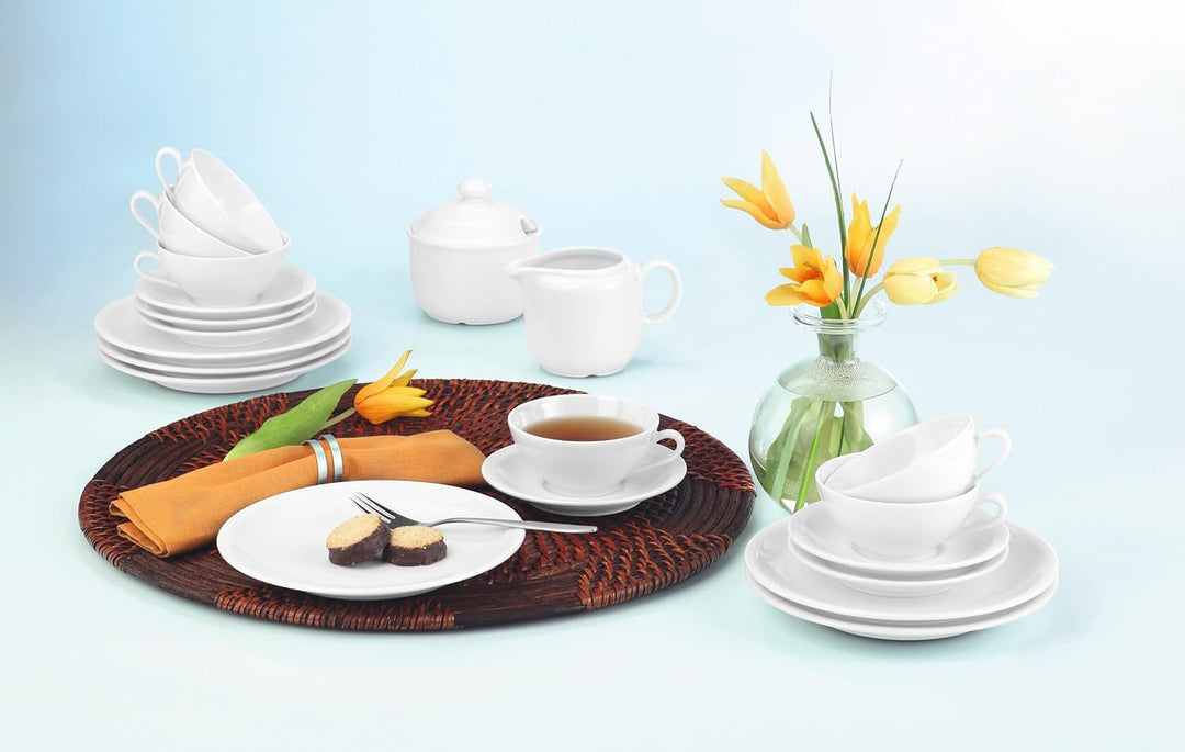Seltmann Weiden 001.716172 Compact Weiss Kaffeservice 18 tlg. 6 Personen, 6 Personen