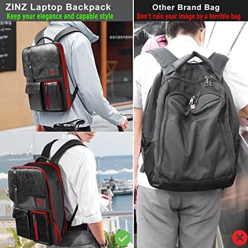 ZINZ 13 14 15 16 Zoll Schlank und Erweiterbar Laptop Rucksack Wasserdicht Notebook Tasche für Männer