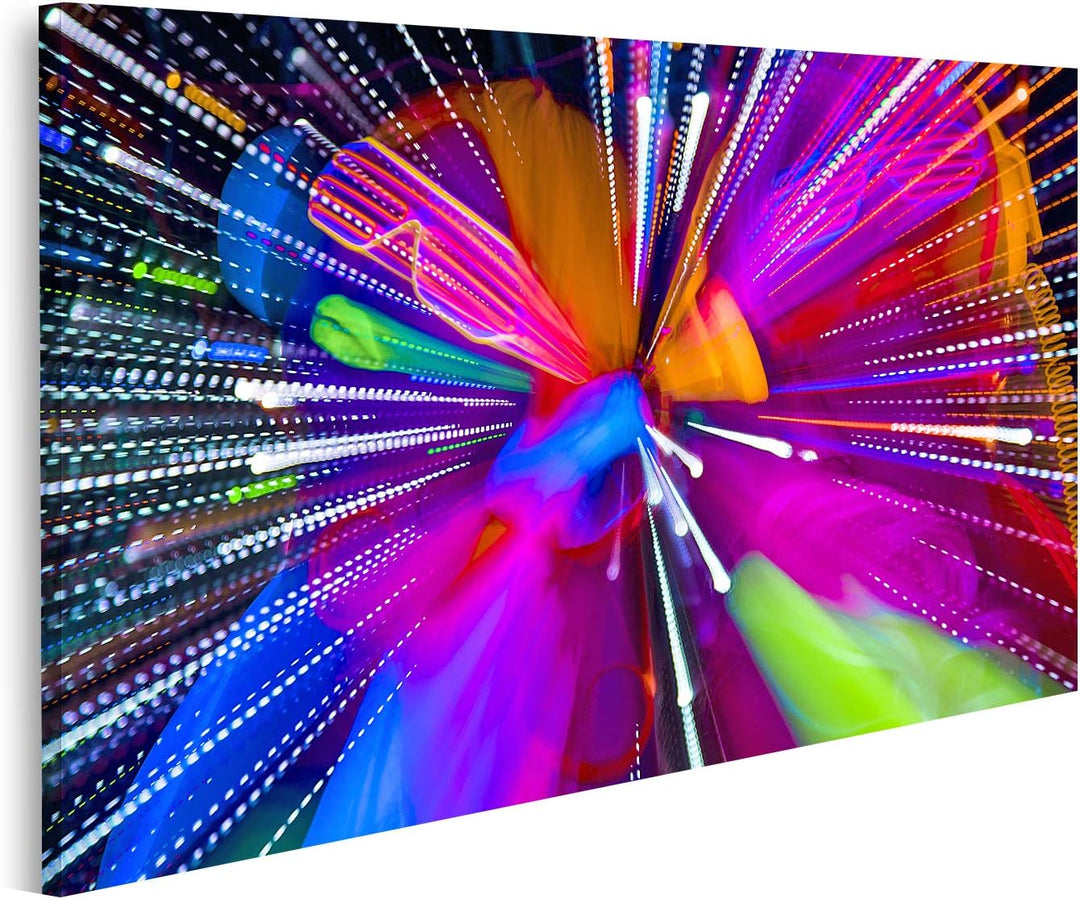 islandburner Bild auf Leinwand Neon Sexy Disco Cyber Doll Raver Fluoreszierende Kleidung Bilder Wand