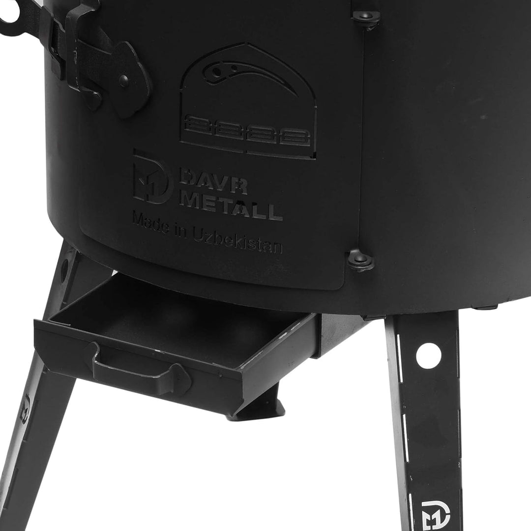 Ø41cm Uchag 2mm stahl Utschak Feuerstelle Utschag Campingofen 12L Kazan WOK Kasan (Runder boden) Fel