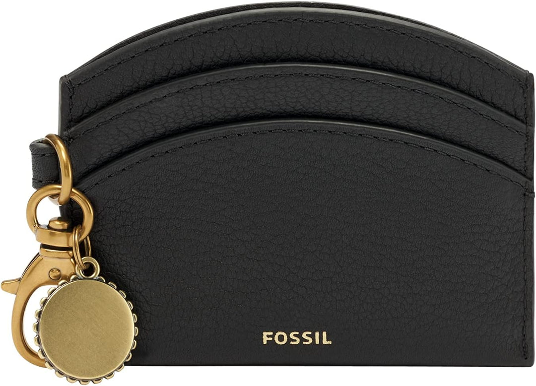Fossil Damen Polly Card Case 10.4775 cm x 0.47498 cm x 8.4582 cm Schwarz, 10.4775 cm x 0.47498 cm x