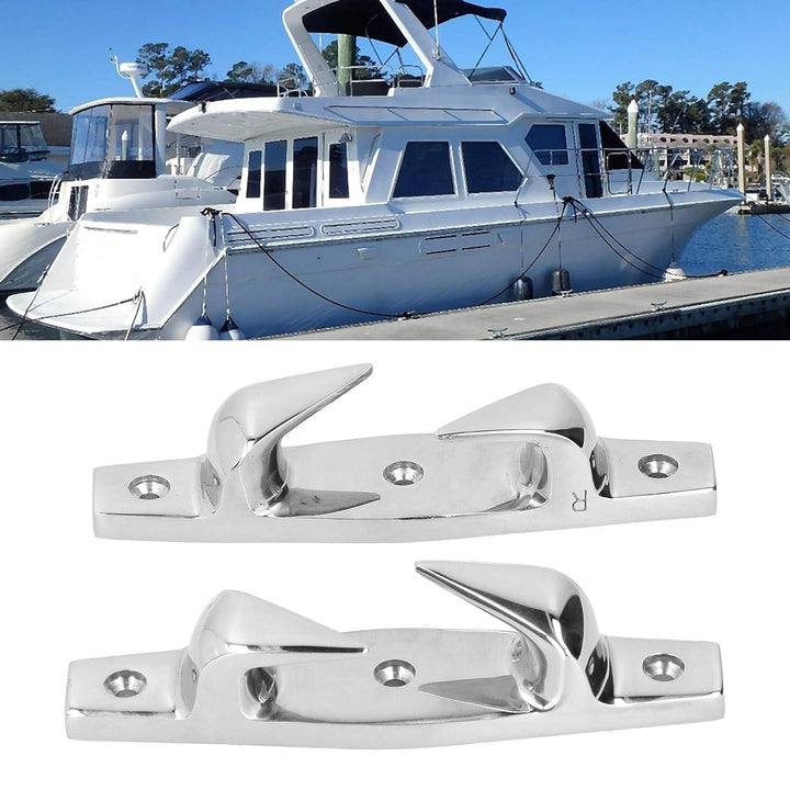 Bootsverankerung Festmacher, Bootsklampe 2St 152 mm / 6 Zoll Boat Dock Cleats links und rechts 316 E