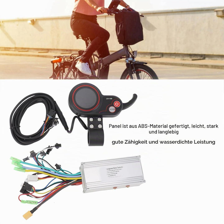BuyWeek Elektrofahrrad Brushless Motor Controller Kit, 36V 48V 60V 1000W 38A 3 Modus Sinuswelle Cont
