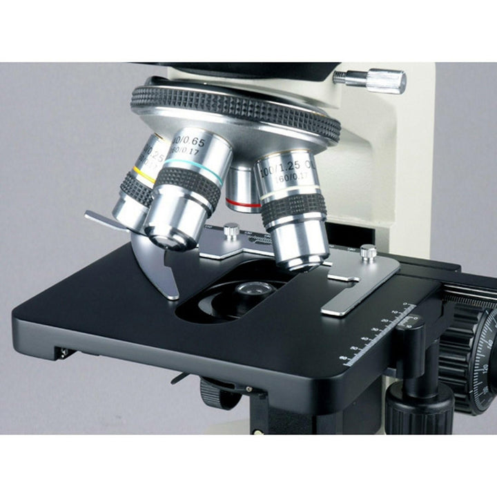 AmScope T490B-DKO Trinokulares Dunkles Feld Verbundmikroskop mit Ölkondensator, 40X-2000X, 12" x 9"