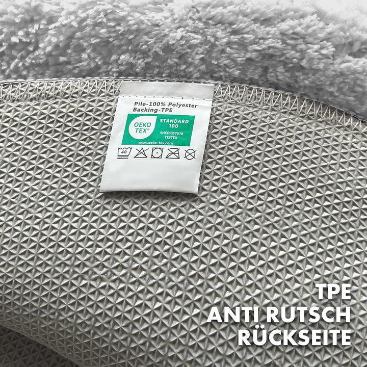 Floordirekt Badematte Sky - Badezimmerteppich - Weicher, dichter Hochflor - Rutschhemmend & Schnell