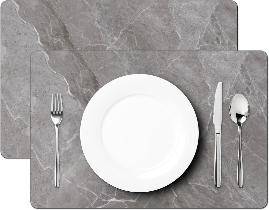 KitchenYeah© Platzsets Abwaschbar 6-Teilig 45x30 cm Tischsets Platzdeckchen rutschfeste Platzset Unt