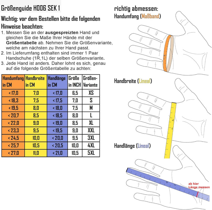 TacFirst Einsatzhandschuhe SEK 1 H006, 360° schnitthemmende Polizei, Security Handschuhe 4XL Schwarz