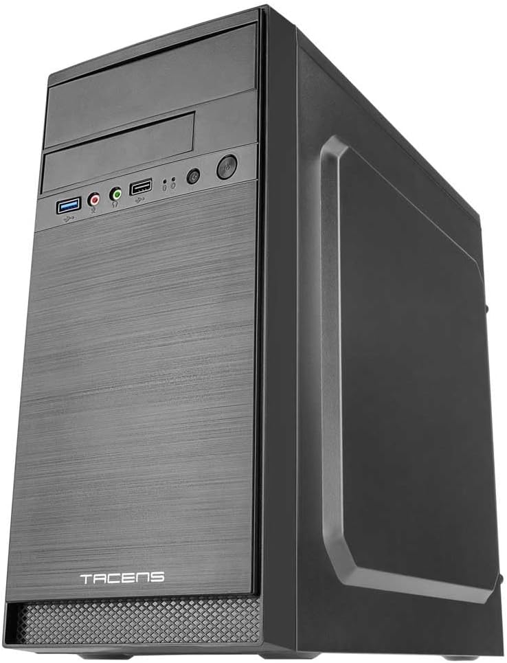 Tacens Anima AC4 - PC Gehäuse, Mini Tower, microATX, Aluminiumoberfläche, USB 3.0, AC4