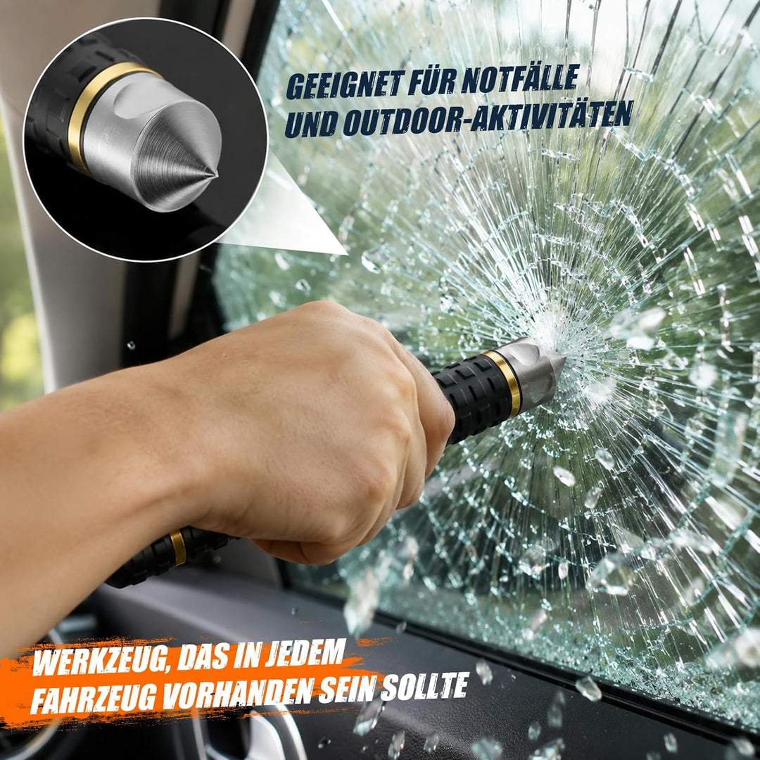 Teleskop-Einsatzstab & Faltbarer Wanderstock mit Gürteltasche Multifunktionaler Wanderstab 36-100cm