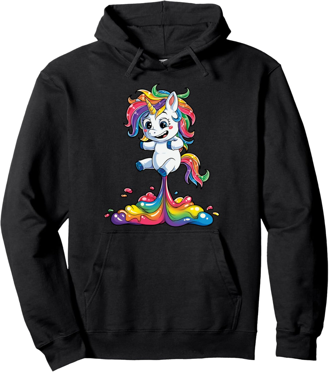 Unicorn Fart Funny Girls Women Rainbow Gifts Unicorns Squad Pullover Hoodie