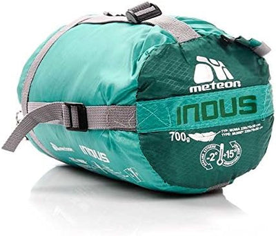 meteor® Schlafsack für Damen und Herren -INDUS- Premium Mumienschlafsack mit Reissverschluss Indoor