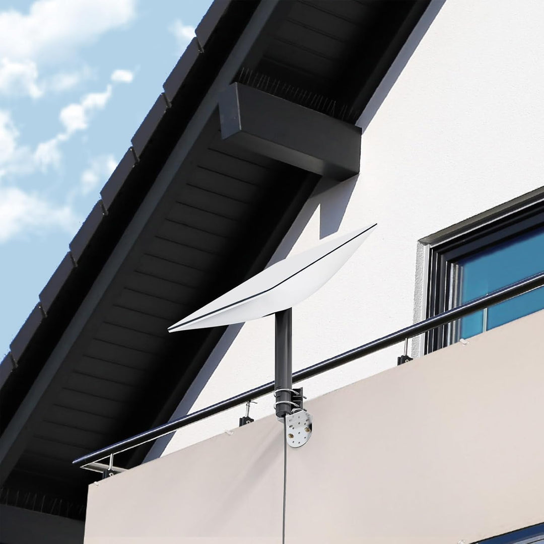 Bingfu Antennenmast-Montagehalterungen an der Wand, Mastklemme, rostfreies Hardware-Zubehör, Halteru