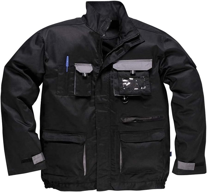 Portwest Portwest Texo Kontrast-Jacke, Grösse: XL, Farbe: Schwarz, TX10BKRXL XL Schwarz, XL Schwarz