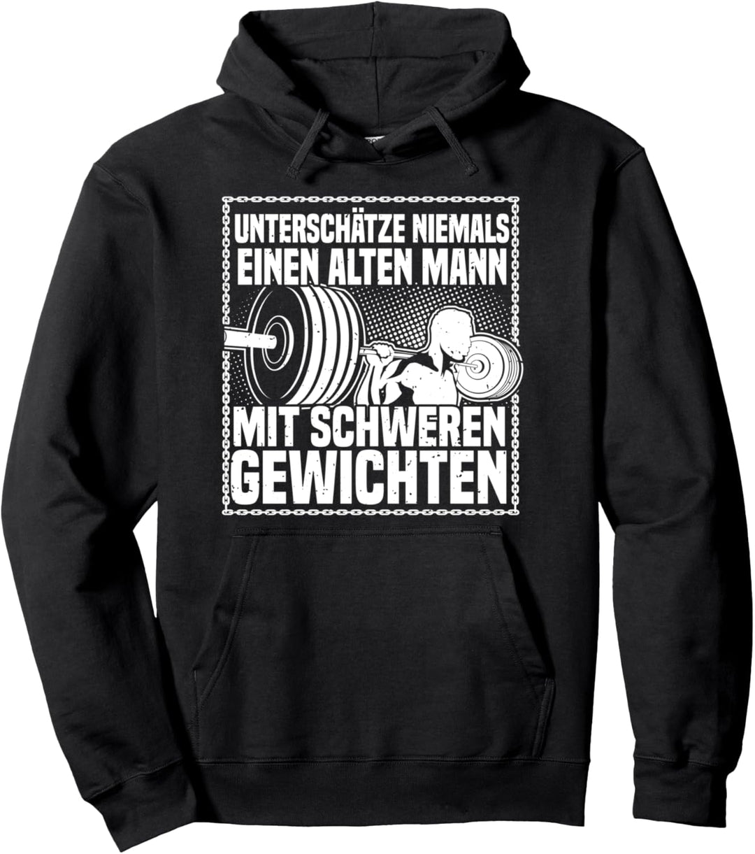 Bodybuilding & Fitness, Unterschätze Niemals..., Kraftsport Pullover Hoodie