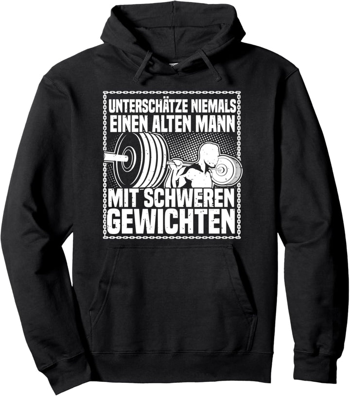 Bodybuilding & Fitness, Unterschätze Niemals..., Kraftsport Pullover Hoodie