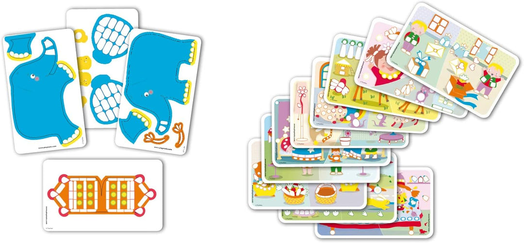 PlayMais FUN TO LEARN Opposito Bastel-Set für Kinder ab 3 Jahren I Motorik-Spielzeug mit 550 PlayMai
