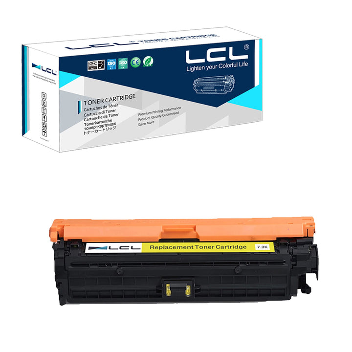 LCL Remanufactured Tonerkartusche 307A CE742A (1 Gelb) Ersatz für HP Color Laserjet CP5225 CP5225n C