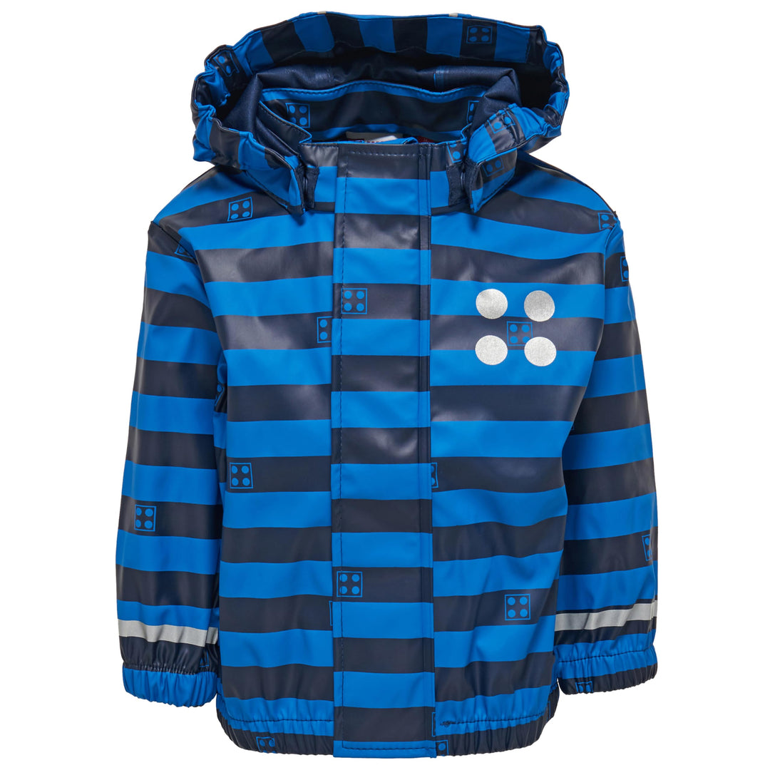 LEGO duplo Jungen JUSTICE 102 - Regenjacke Blau (Dark Navy 589) 98, Blau (Dark Navy 589) 98
