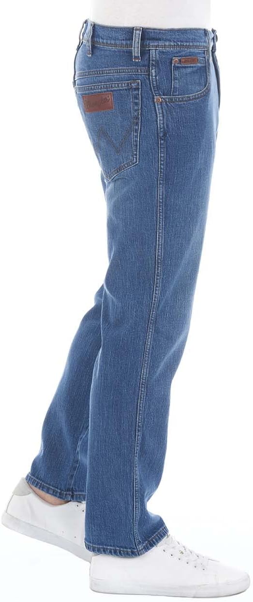 Wrangler Herren Jeans Regular Fit Texas Stretch Hose Authentic Straight Jeanshose Denim Baumwolle Sc