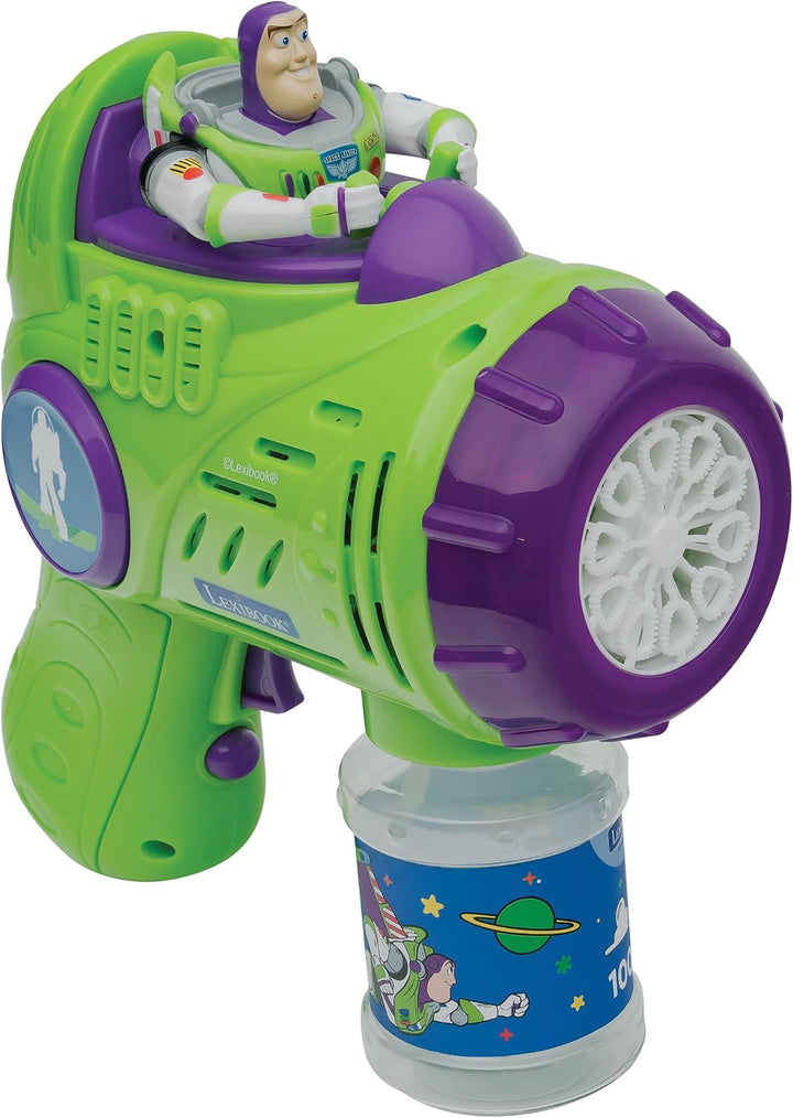 Lexibook, Disney Toy Story Elektronischer Blasenwerfer, 3D-Charakterfigur, Licht- und Soundeffekte,