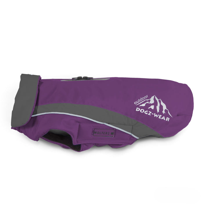 Wolters Wolters Skijacke Dogz-Wear | Wintermantel für Hunde | Farbe Lila-Grau | Grösse 36 (Rückenlän