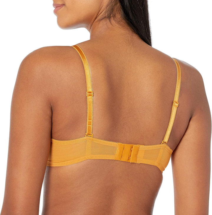 Gossard Damen Glossies Lace Sheer Bra BH, Undurchsichtige 65E Gewürzter Honig, 65E Gewürzter Honig