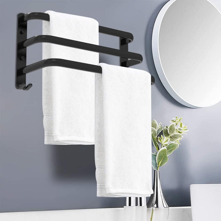 HONPHIER Handtuchhalter Bad 3 Tier Handtuchstange Badezimmer Aluminium Wand-handtuchhalter Handtuchh