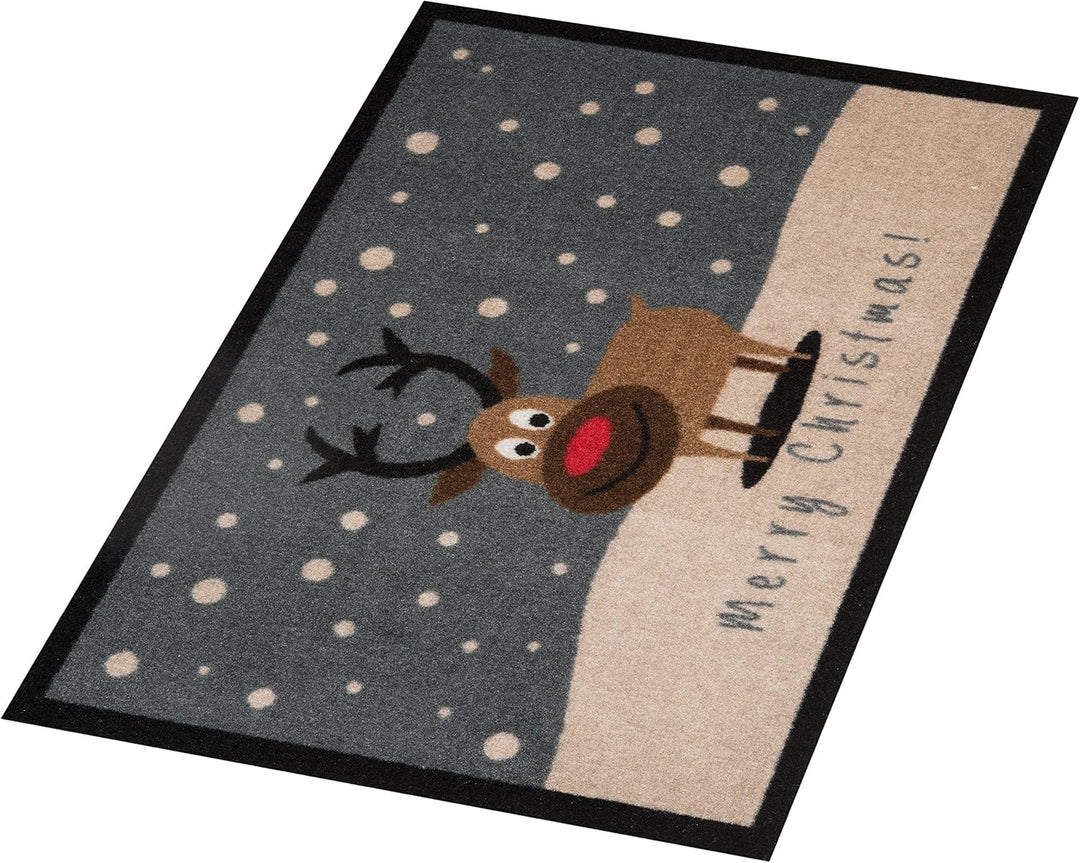 Hanse Home Fussmatte Weihnachten für Innen und Aussen 40x60cm - Schmutzfangmatte Outdoor Türmatte Me