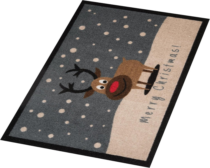 Hanse Home Fussmatte Weihnachten für Innen und Aussen 40x60cm - Schmutzfangmatte Outdoor Türmatte Me
