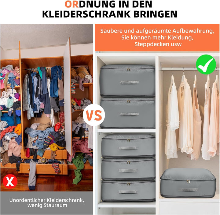 Selbstkomprimierender Organizer, Faltbare Ultra Platzsparende Taschen, XL+L XL + L, XL + L