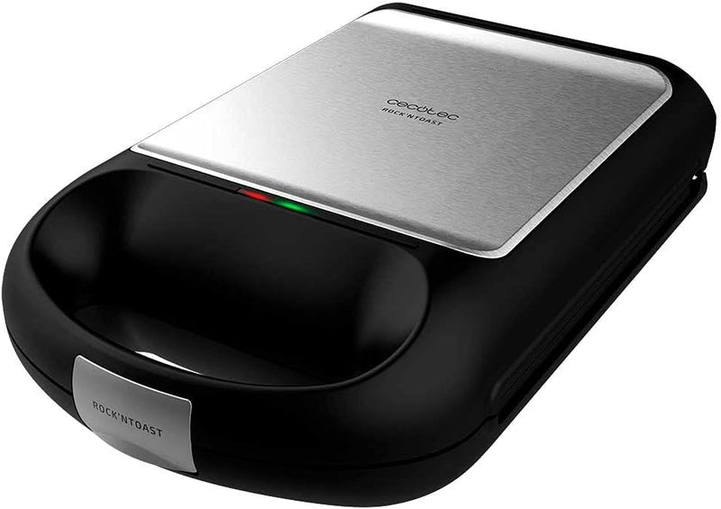 Cecotec 4-Sandwichmaker aus Edelstahl Rock´nToast Family.1500 W Leistung und Antihaftbeschichtung.