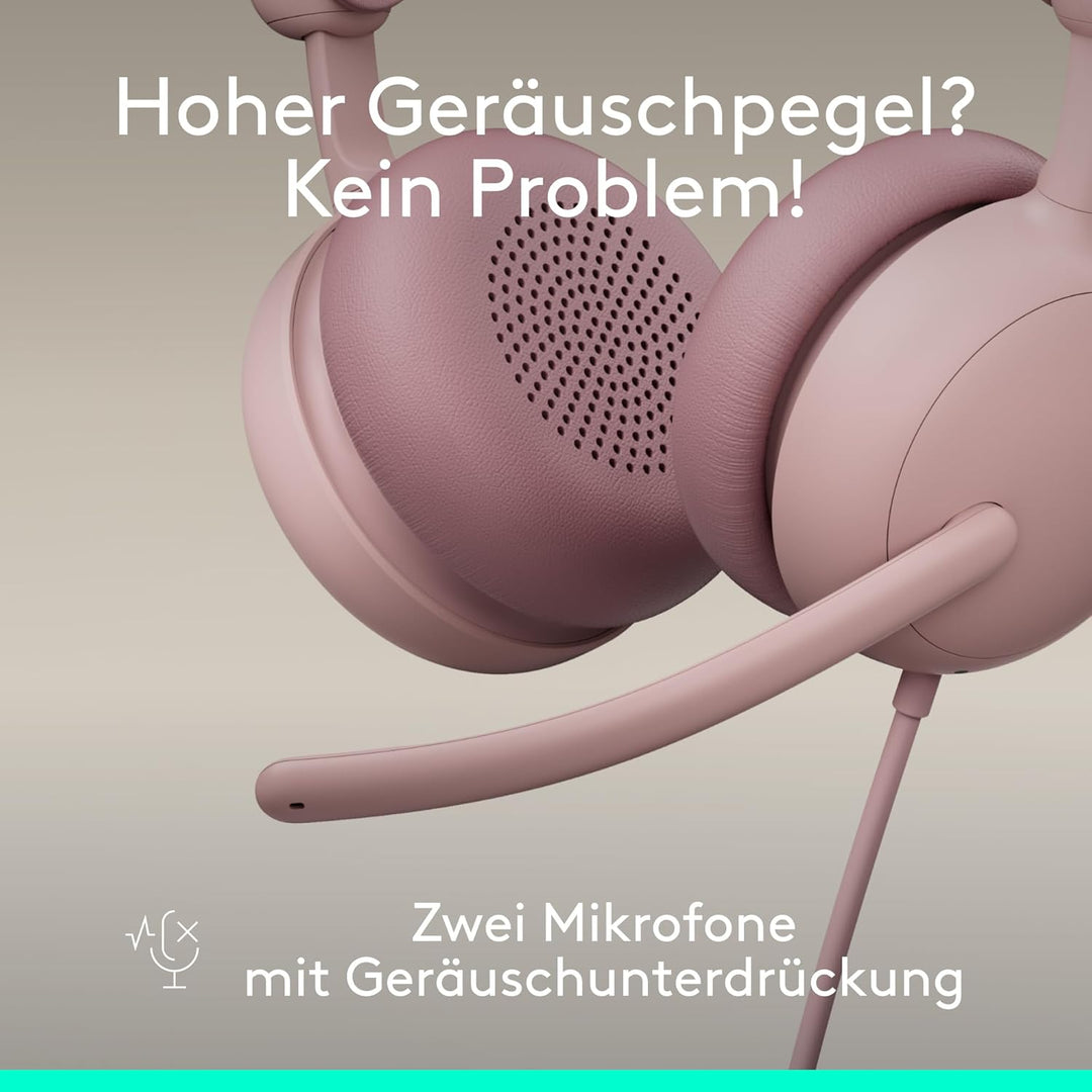 Logitech Zone Wireless 2 ES for Business – Kabelloses Headset mit Geräuschunterdrückung und Adaptive