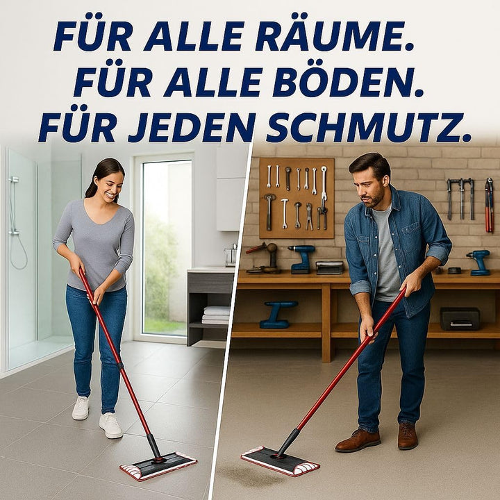 6X Premium Mikrofaser Wischpads kompatibel mit Vileda H2Pro Bodenwischer – Hochwertige Ersatzbezüge,