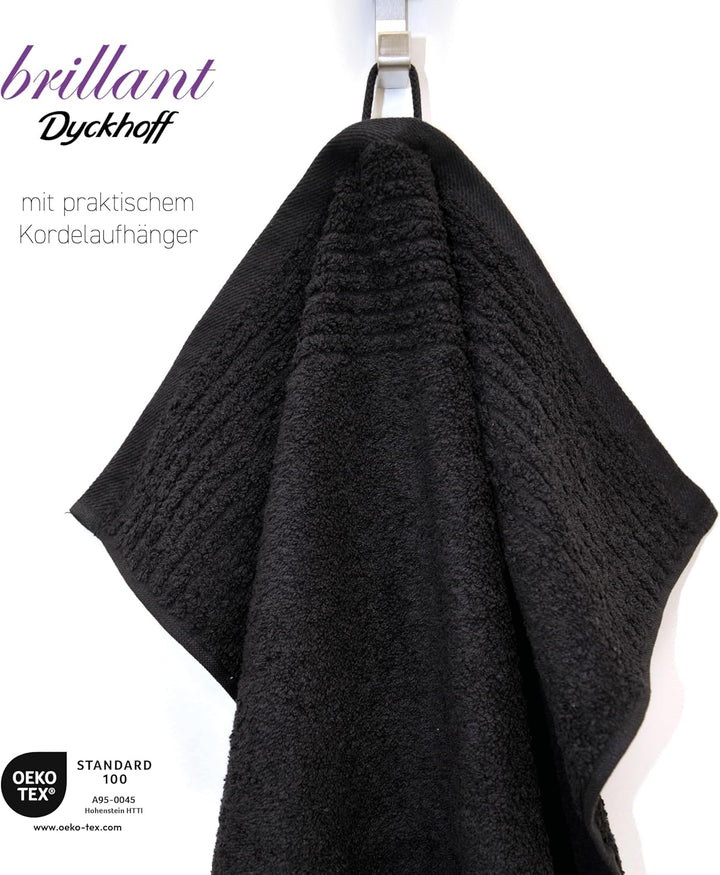 Dyckhoff 0410996115 Handtuchset "Brillant", 2 Badetücher / Duschtücher 70 x 140 cm und 4 Handtücher