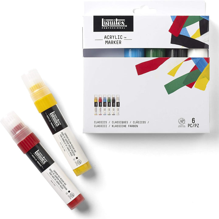 Liquitex 4690001 Professional Paint Acrylfarben Marker, Künstlerpigmente zum Zeichen, Malen auf Papi