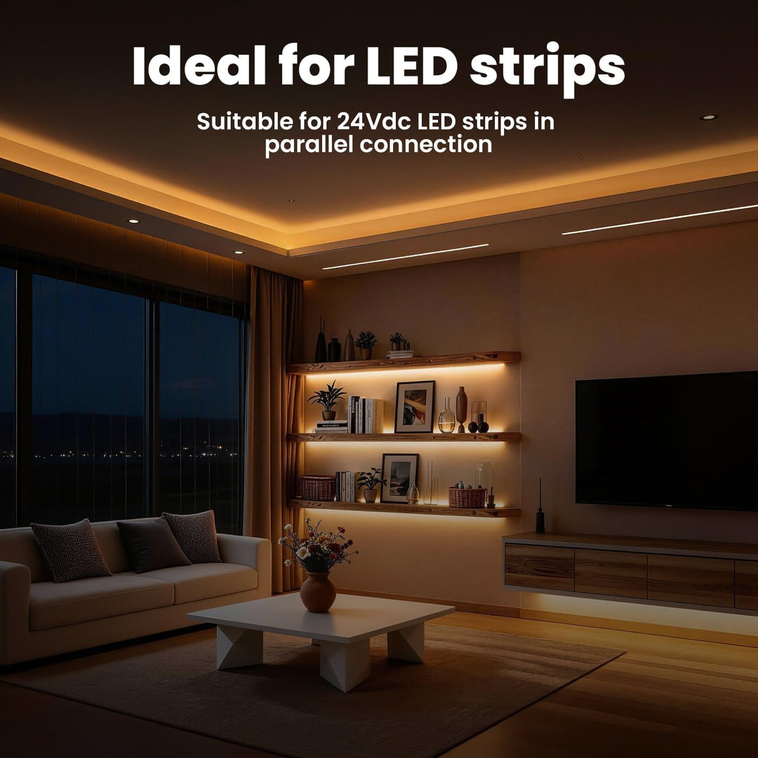illuburg LED Trafo 24V 40W Dimmbar DALI Push 0-10V Flickerfree LED Netzteil Treiber Driver Power Sup