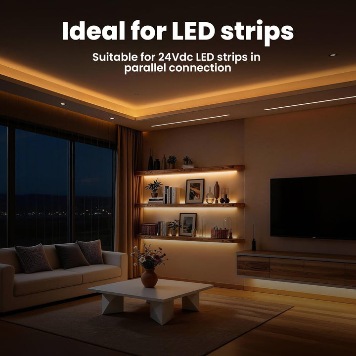 illuburg LED Trafo 24V 40W Dimmbar DALI Push 0-10V Flickerfree LED Netzteil Treiber Driver Power Sup