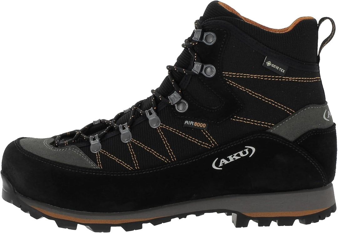 AKU Herren Trekker Lite III Wide GTX Schuhe, Black-orange, UK 7