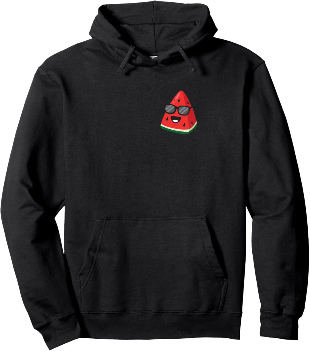 Wassermelone mit Sonnenbrille Sommerzeit Veganer Pullover Hoodie