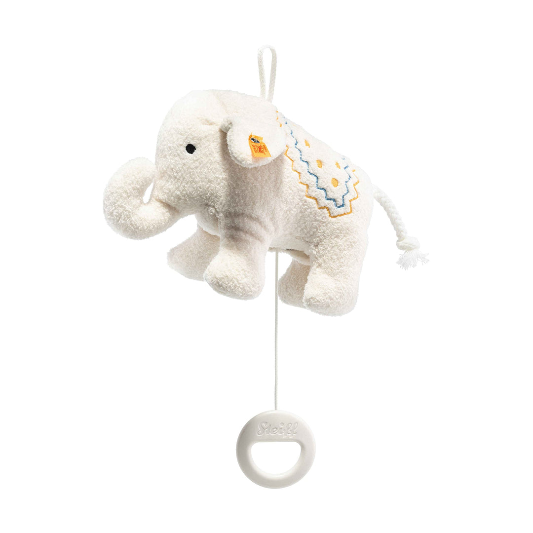 Steiff 242540 Elefaentle Spieluhr, 15cm, Weiss, Weiss