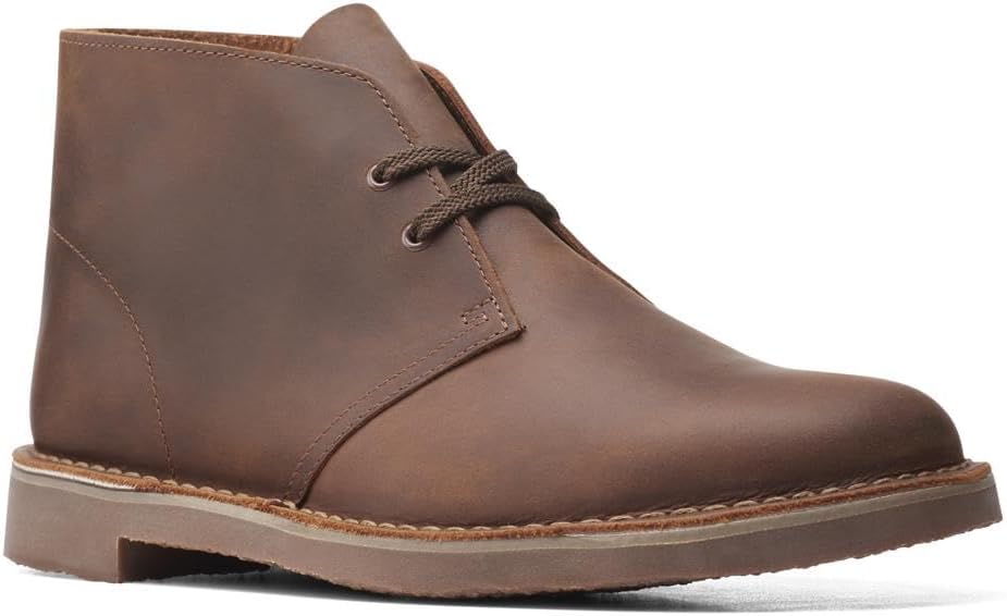 Clarks Herren Desert Boot Bushacre 3 Chukka-Stiefel 41 EU Dark Brown Lea, 41 EU Dark Brown Lea