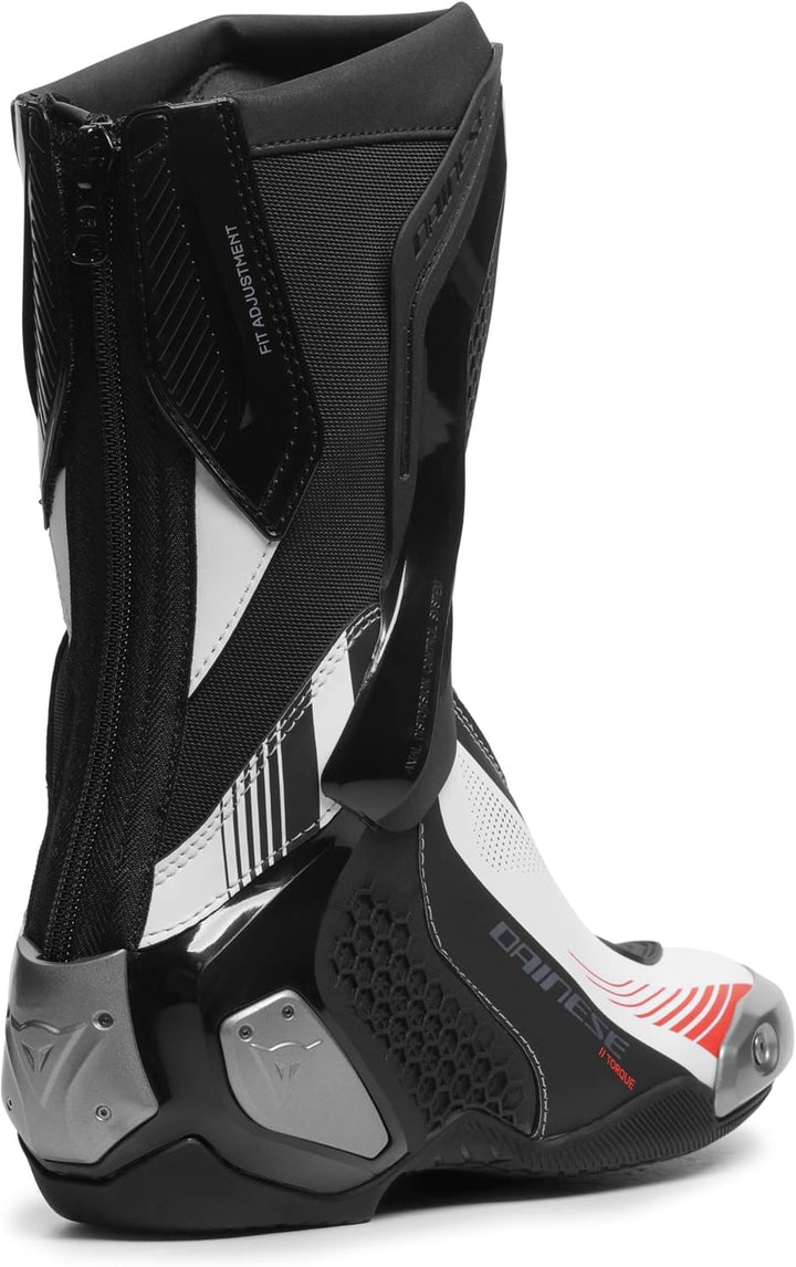 Dainese Torque 4 Damen Motorrad Stiefel 37 EU Schwarz Weiss Rot, 37 EU Schwarz Weiss Rot