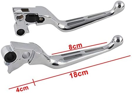 Bremshebel und Kupplungshebel-Set Stripe für Harley Davidson Electra Glide Ultra Classic 97-07 Chrom