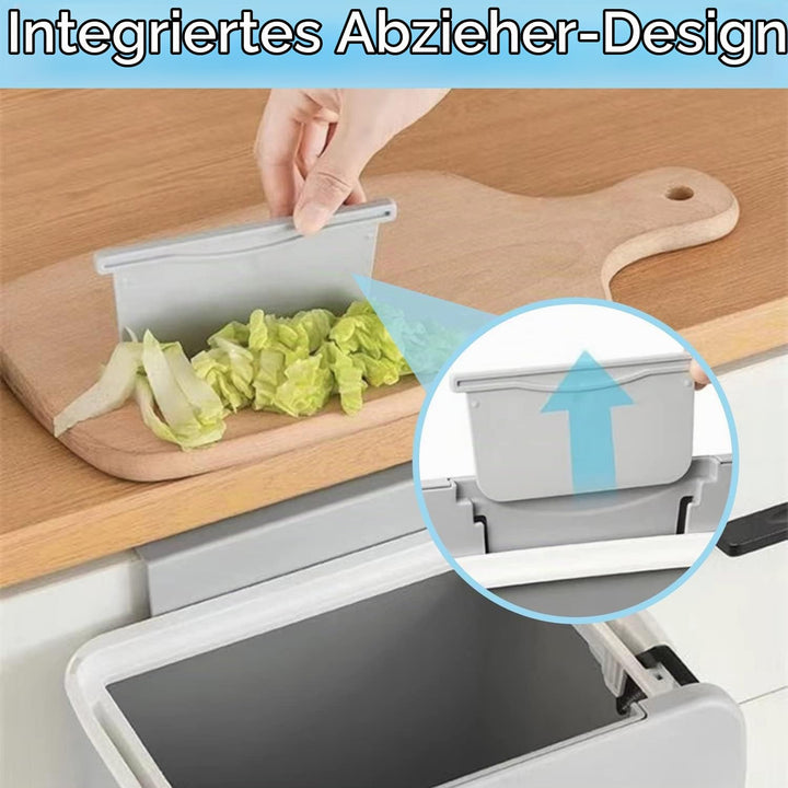 Komposteimer für Küche, 9L Hängender Mülleimer mit Deckel, Küchenabfalleimer, Mülleimer für Küche un
