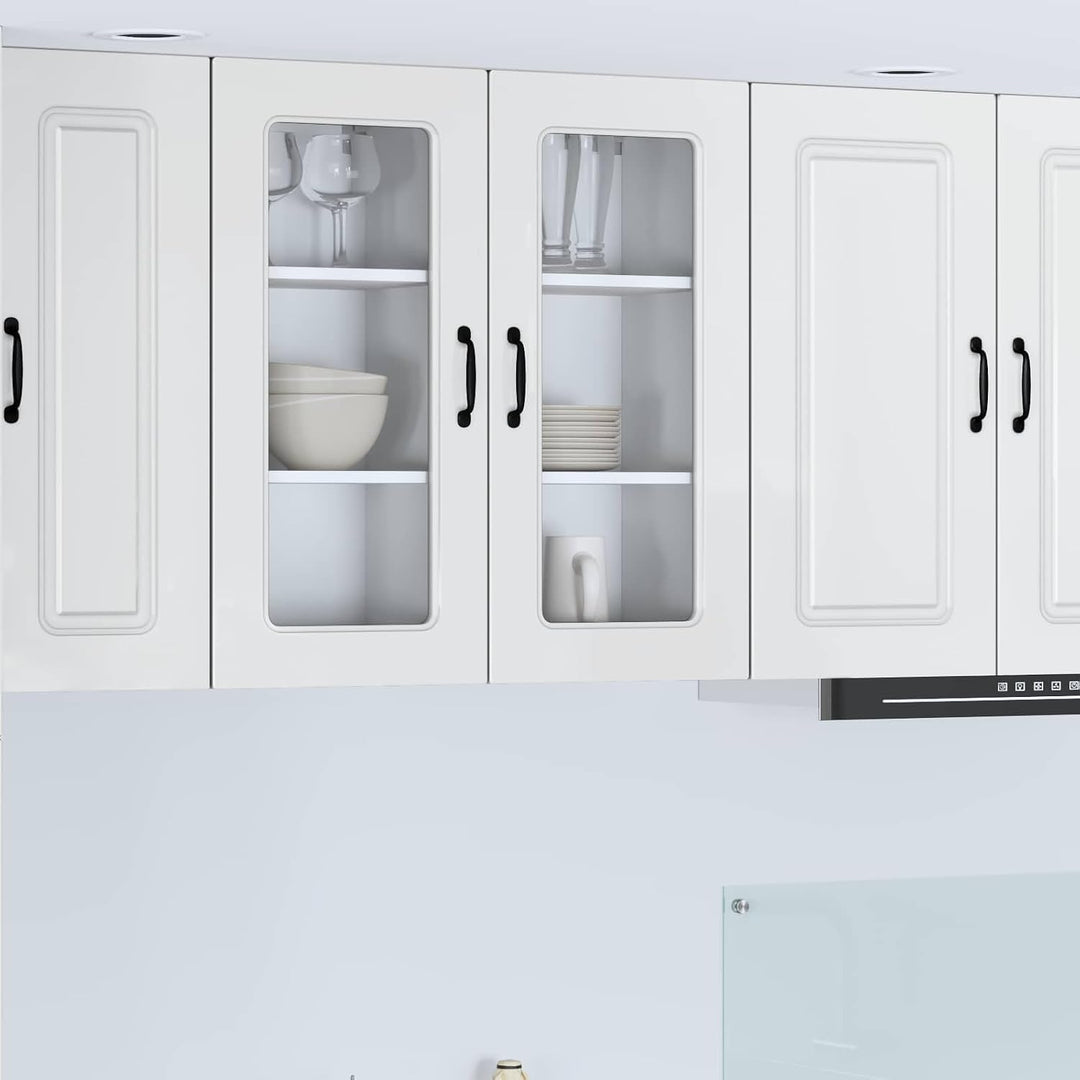 vidaXL Geschirrspülerfront Kalmar Hochglanz Weiss 40 x 31 x 80 cm, Eleganter moderner Küchenregal, g