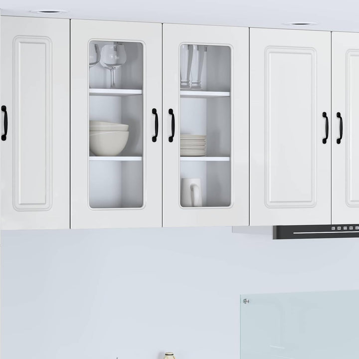 vidaXL Geschirrspülerfront Kalmar Hochglanz Weiss 40 x 31 x 80 cm, Eleganter moderner Küchenregal, g